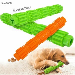 Interactive Dog Chew Toy Rubber Pet Molar Stick Teeth Cleaning Bite Toys Chewers