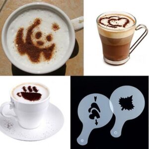 16Pcs Creative Coffee Cappuccino Latte Templates Art Stencil DIY Decoration Mold
