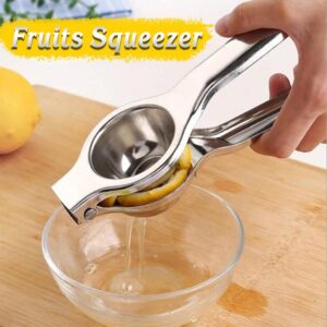 1 PC Stainless Steel Kitchen Home Lemon Lime Squeezer Juicer Manual Hand Press Tool