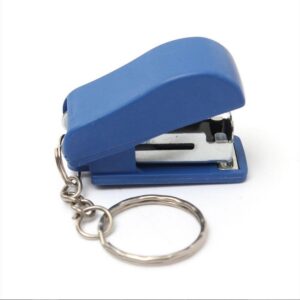 Portable Keychain Mini Cute Stapler For Home Office School Paper Bookbinding Gif