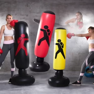 Outdoor Indoor Boxing Training Sport Equipment PVC Inflatable Kick Boxing Punching Bag Bop Bags Boxing Training Gym