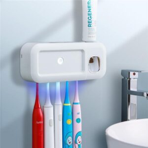 2021 NEW UV Light Toothbrush Sterilizer Automatic Toothpaste Squeezer Dispenser Holder Toothpaste Organizer