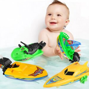 1Pc Speed Boat Ship Wind Up Toy Bath Toys